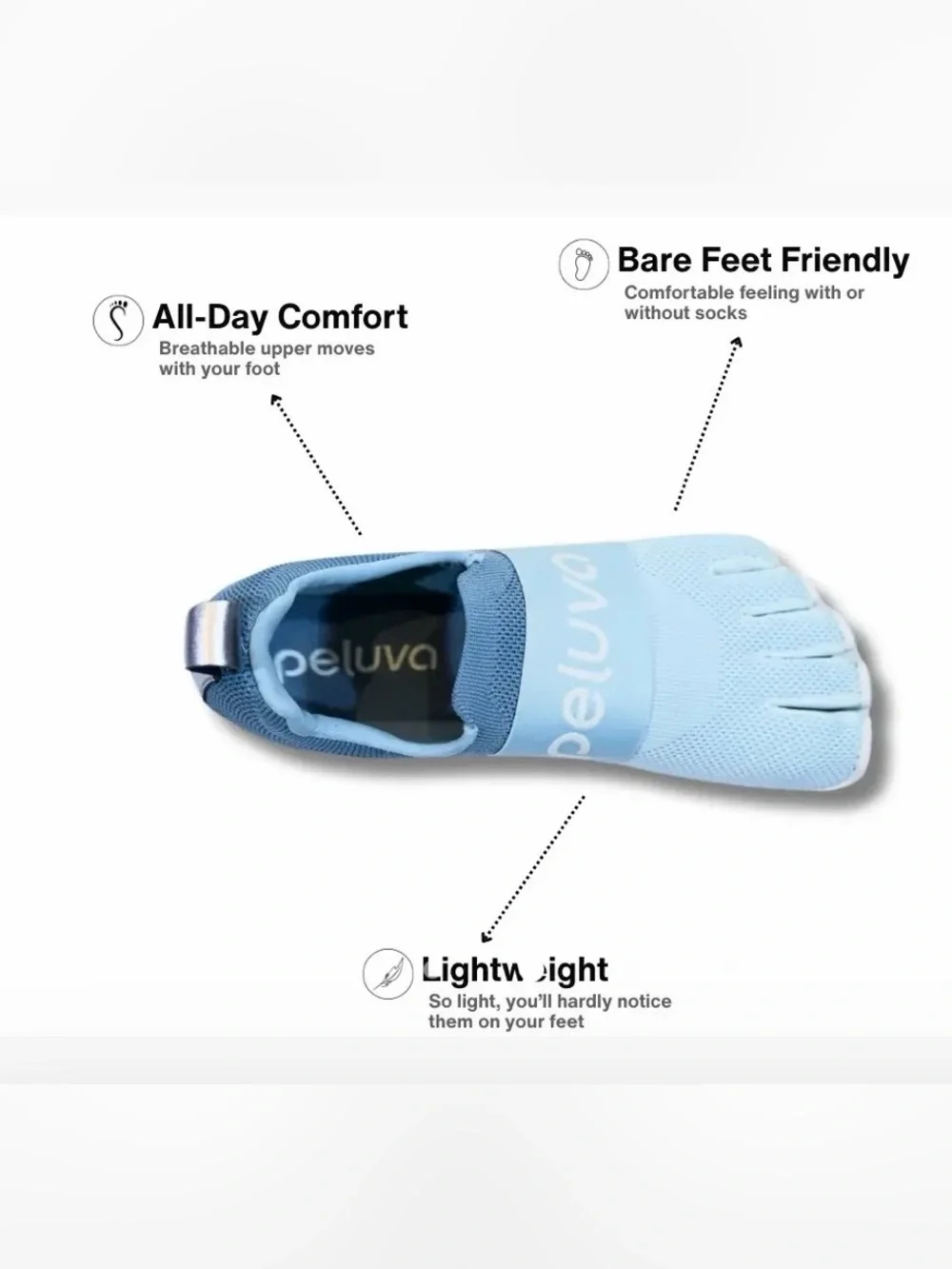 Peluva Running Shoes, NWOT
